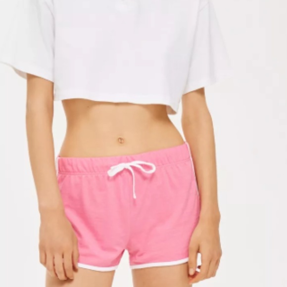 Topshop Sporty Neppy Runner Shorts - Picture 1 of 5